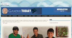 Desktop Screenshot of gandhitoday.org