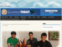Tablet Screenshot of gandhitoday.org